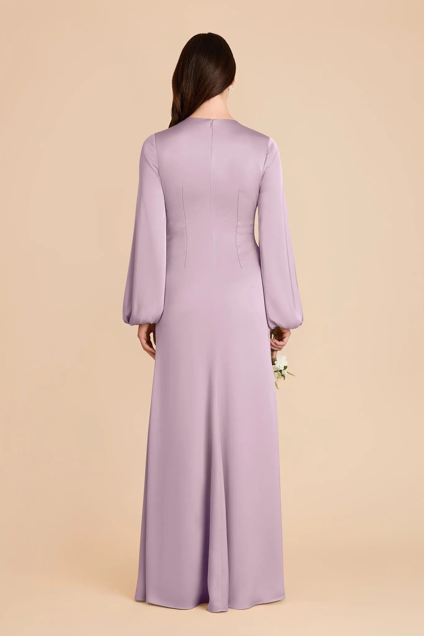 Juniper Matte Satin Dress - Lavender sold by Birdy Grey product image thumbnail 5