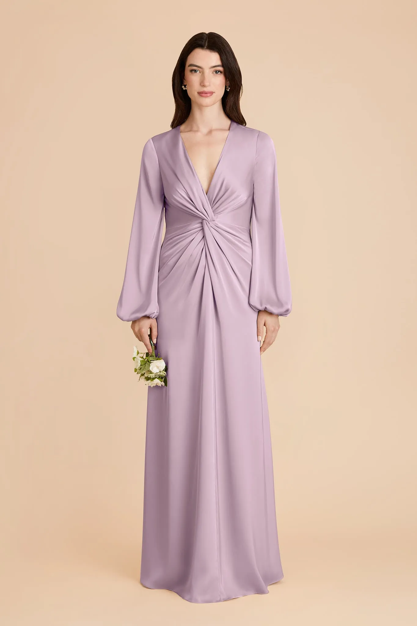Juniper Matte Satin Dress - Lavender sold by Birdy Grey