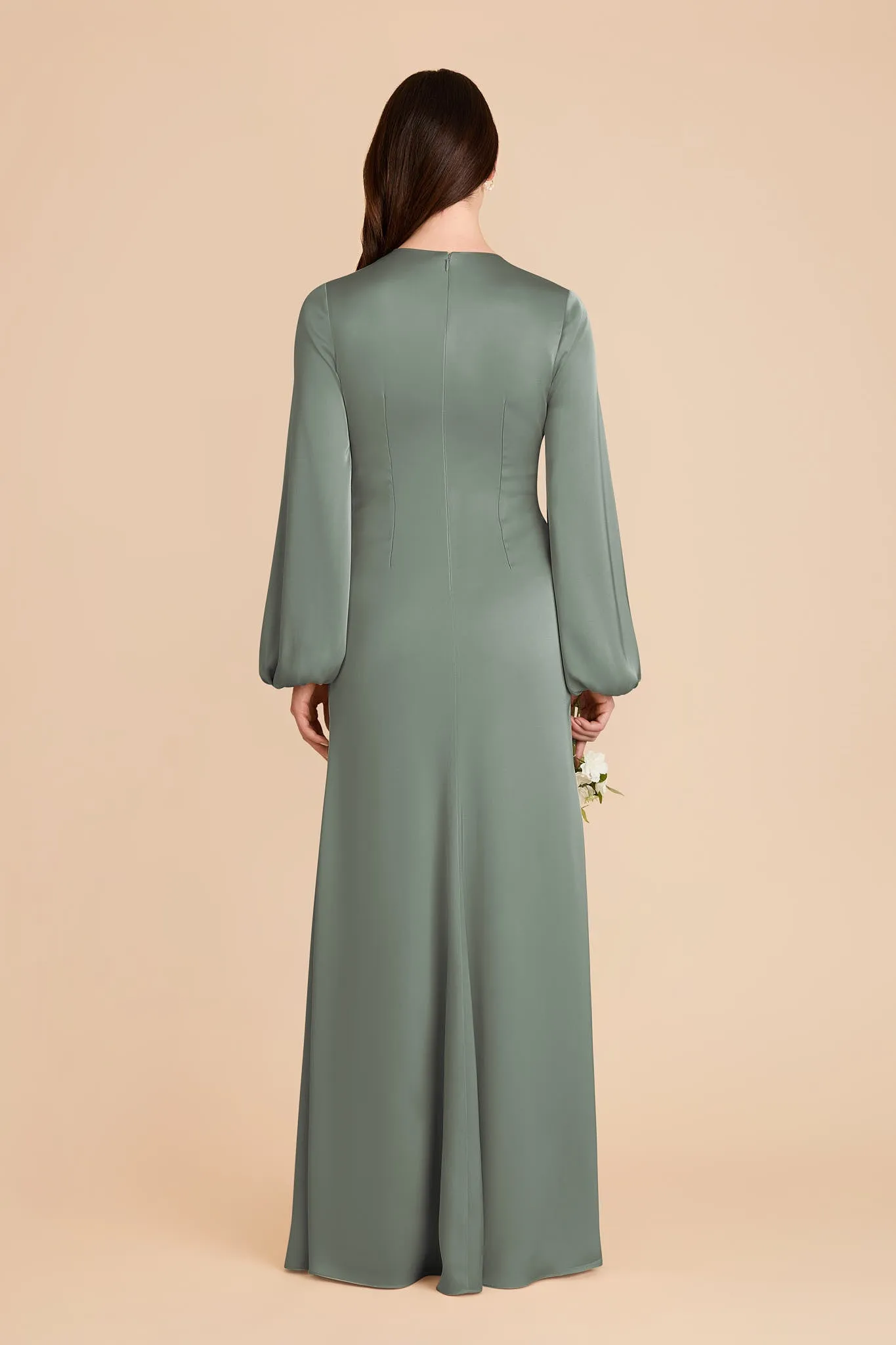 Juniper Matte Satin Dress - Sea Glass sold by Birdy Grey product image thumbnail 5