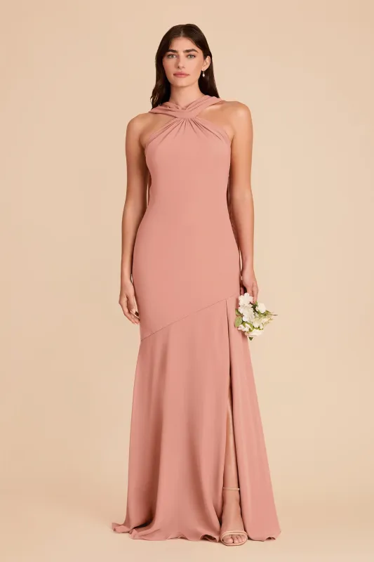 Eileen Chiffon Dress - Dusty Rose made by Birdy Grey