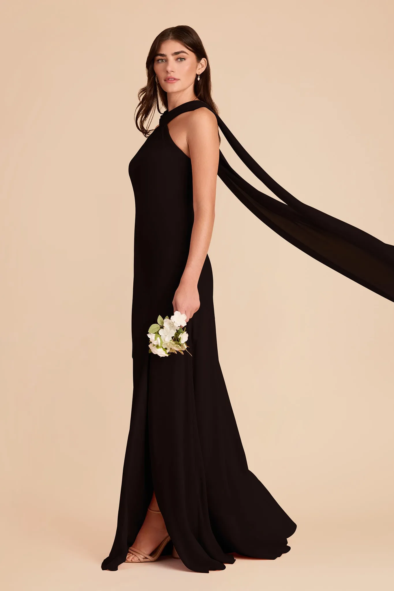 Eileen Chiffon Dress - Black sold by Birdy Grey product image thumbnail 4