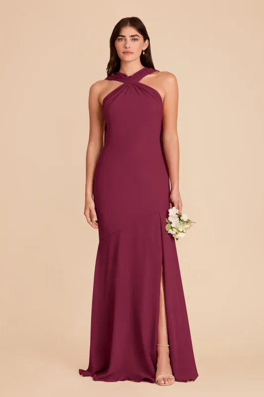 Eileen Chiffon Dress - Berry made by Birdy Grey