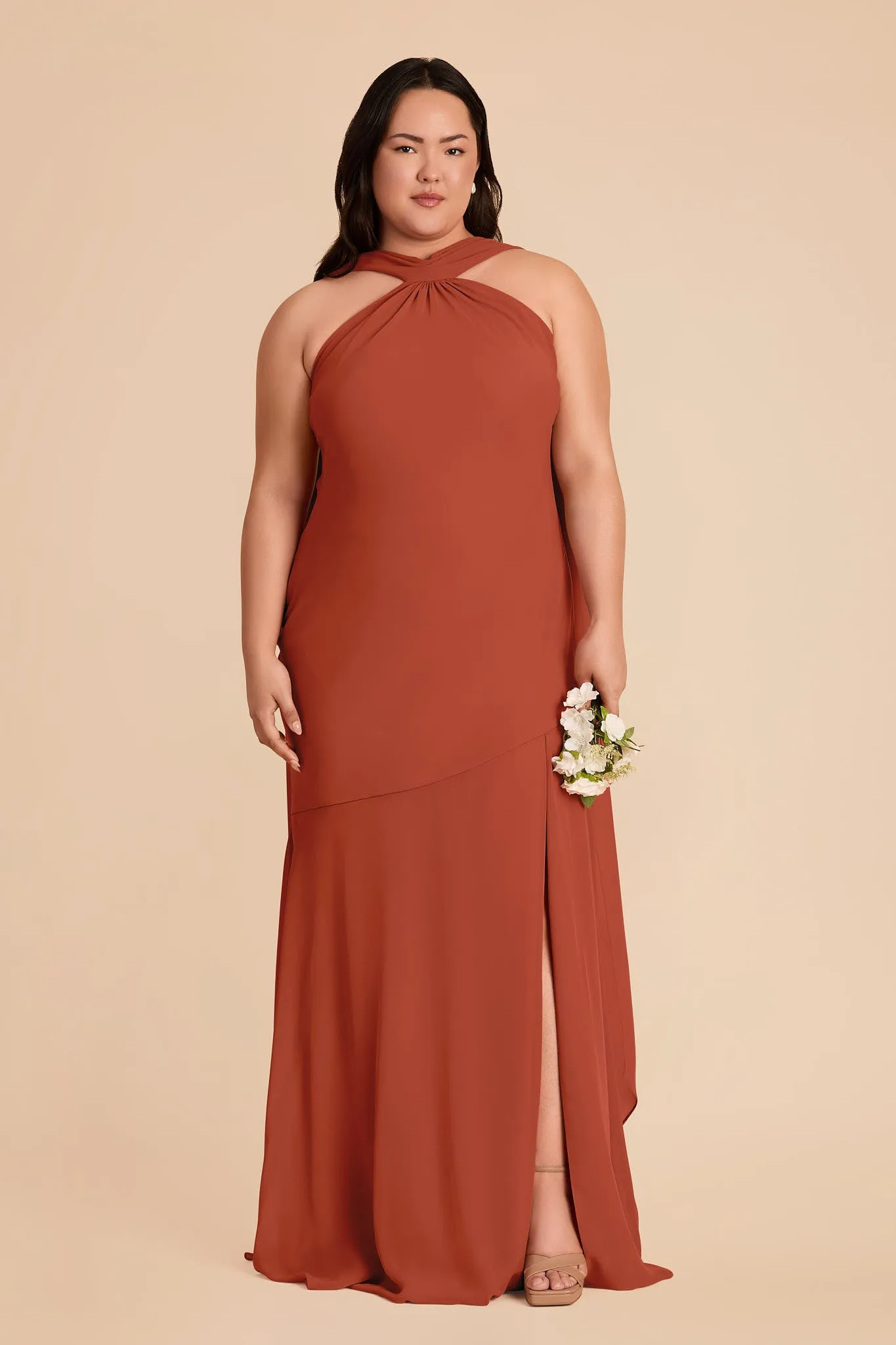 Eileen Chiffon Dress - Auburn sold by Birdy Grey product image thumbnail 2