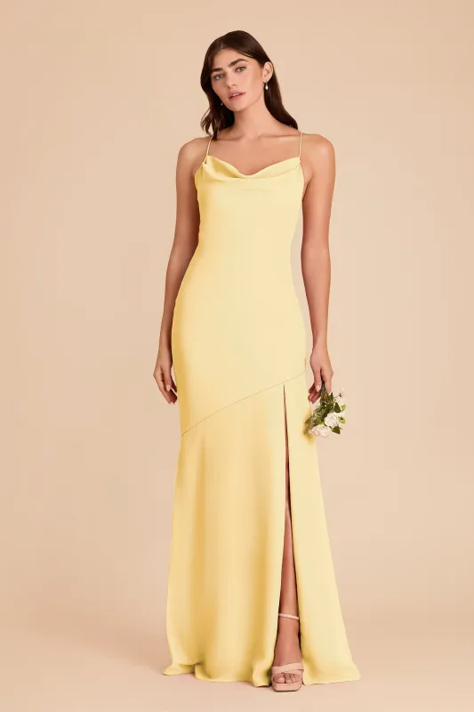 Olivia Chiffon Dress - Lemon Sorbet sold by Birdy Grey
