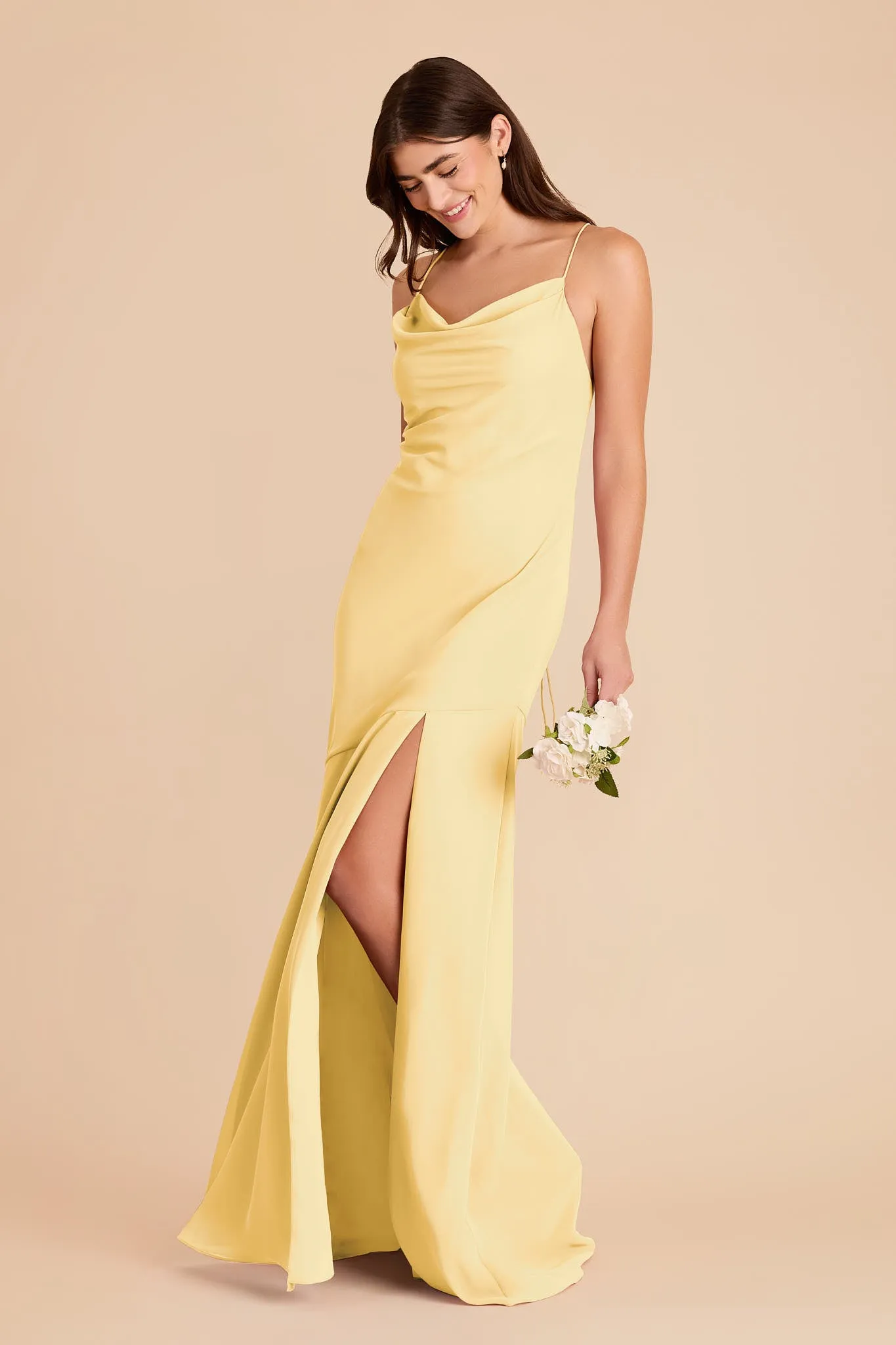 Olivia Chiffon Dress - Lemon Sorbet sold by Birdy Grey product image thumbnail 3