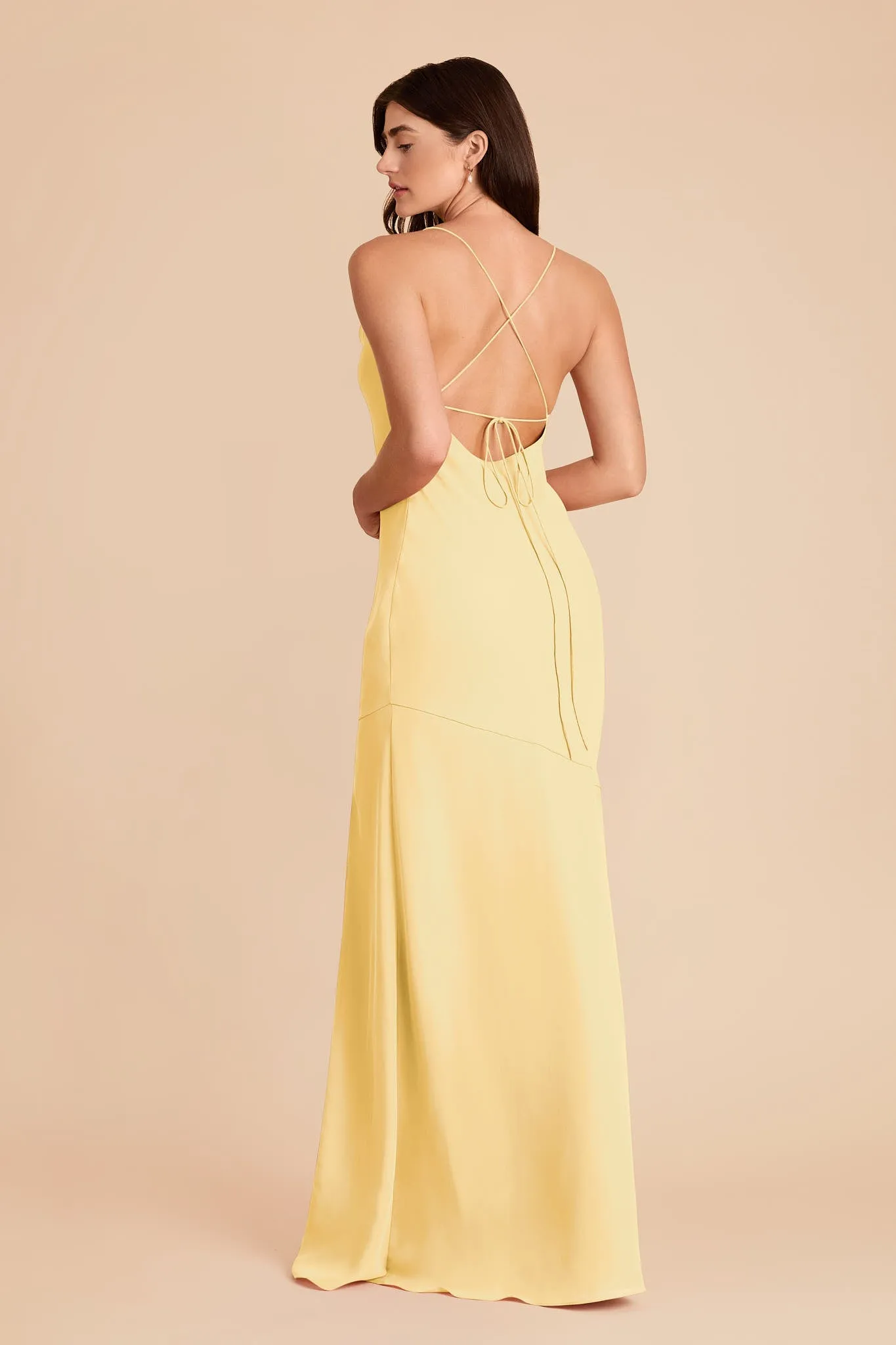 Olivia Chiffon Dress - Lemon Sorbet sold by Birdy Grey product image thumbnail 4