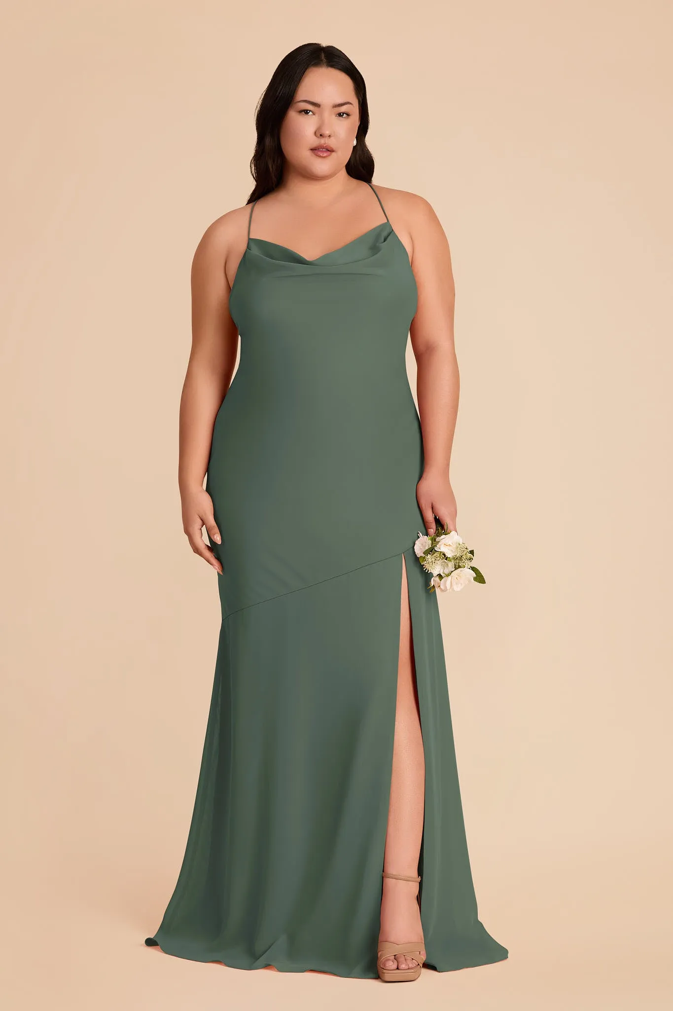 Olivia Chiffon Dress - Eucalyptus sold by Birdy Grey product image thumbnail 5