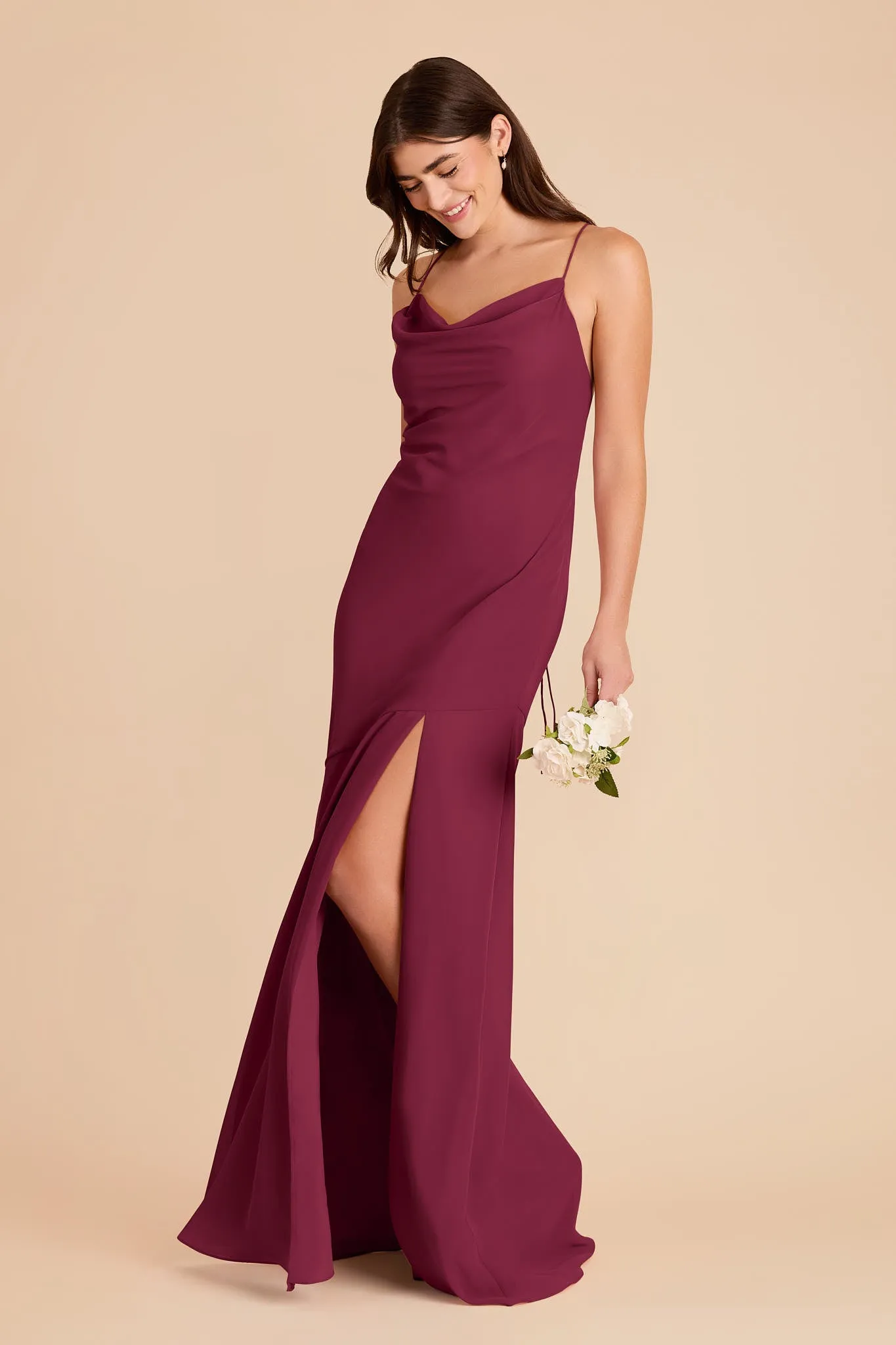 Olivia Chiffon Dress - Berry sold by Birdy Grey product image thumbnail 2