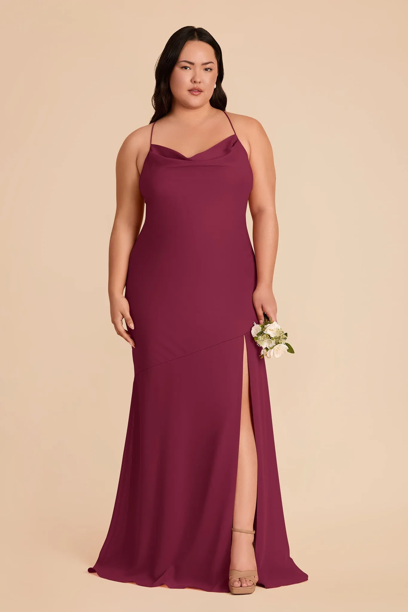 Olivia Chiffon Dress - Berry sold by Birdy Grey product image thumbnail 5