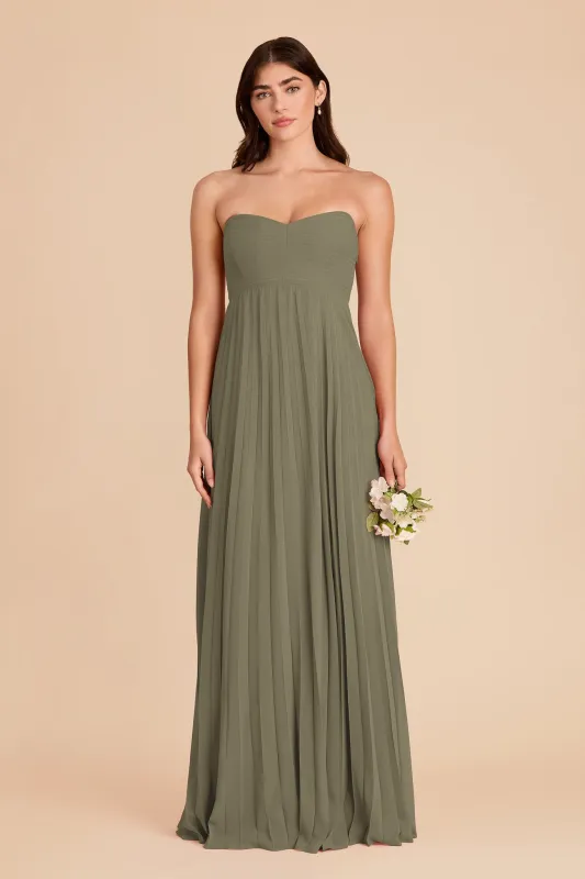 Sasha Chiffon Dress - Thyme sold by Birdy Grey