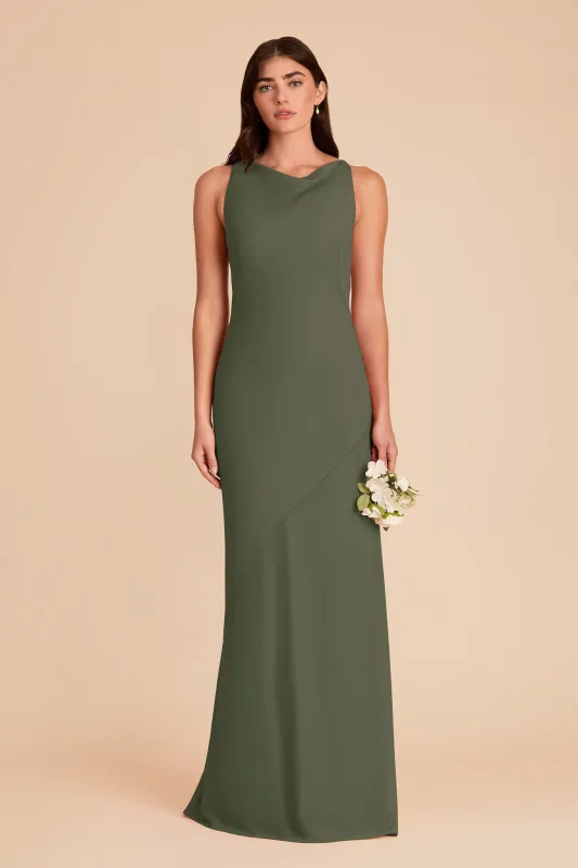 Destiny Chiffon Dress - Olive sold by Birdy Grey