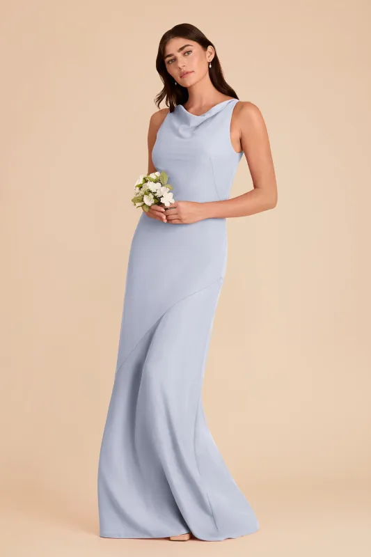 Destiny Chiffon Dress - Ice Blue made by Birdy Grey