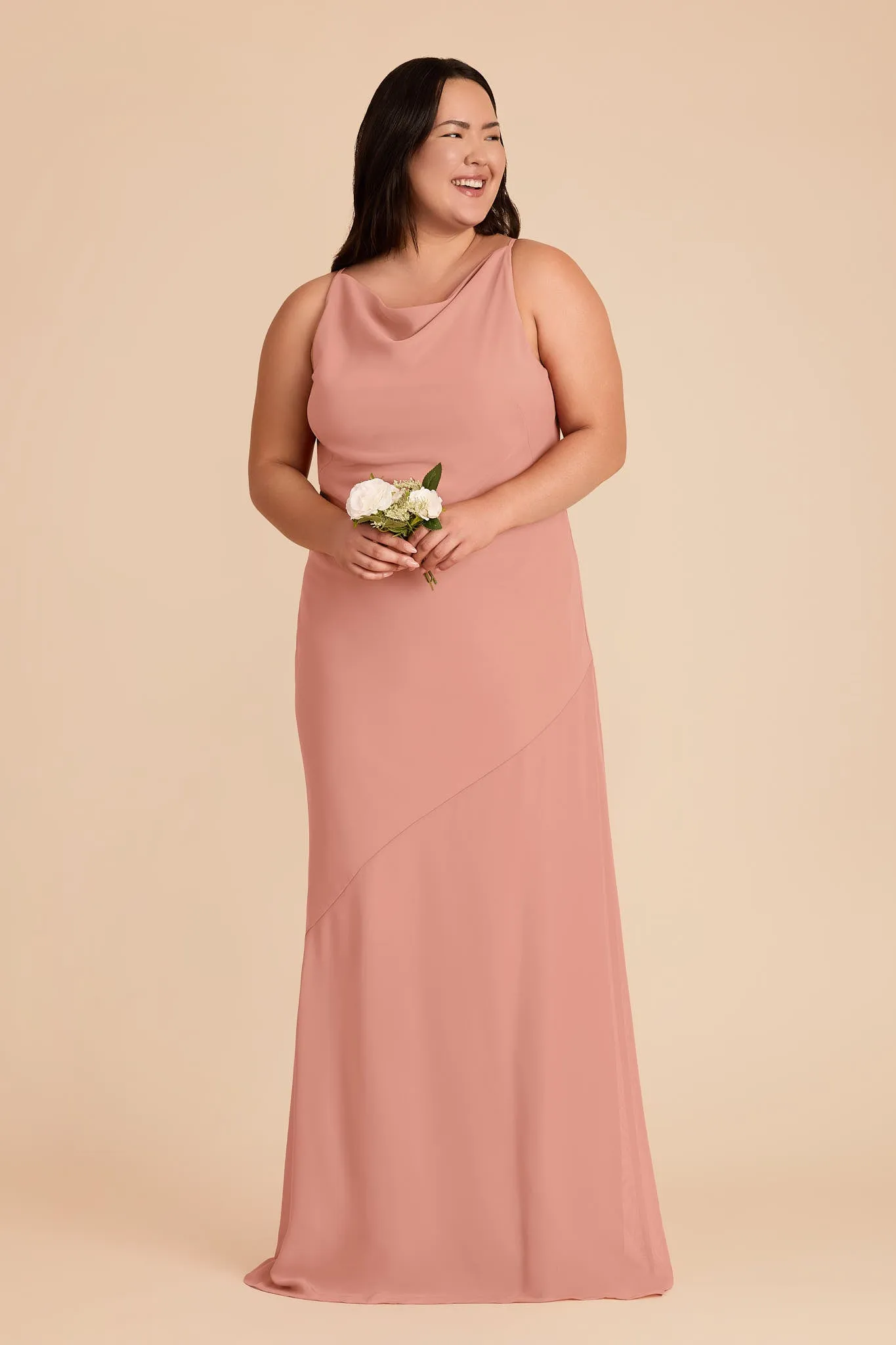 Destiny Chiffon Dress - Dusty Rose sold by Birdy Grey product image thumbnail 2