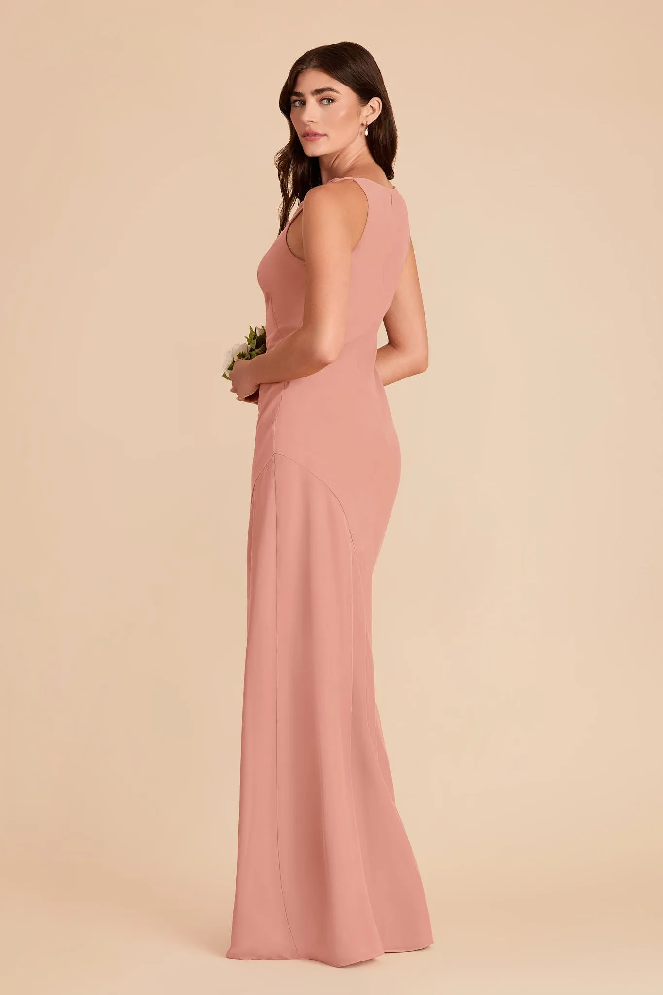 Destiny Chiffon Dress - Dusty Rose sold by Birdy Grey product image thumbnail 4