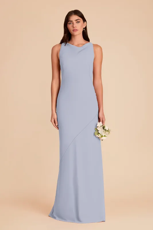 Destiny Chiffon Dress - Dusty Blue sold by Birdy Grey