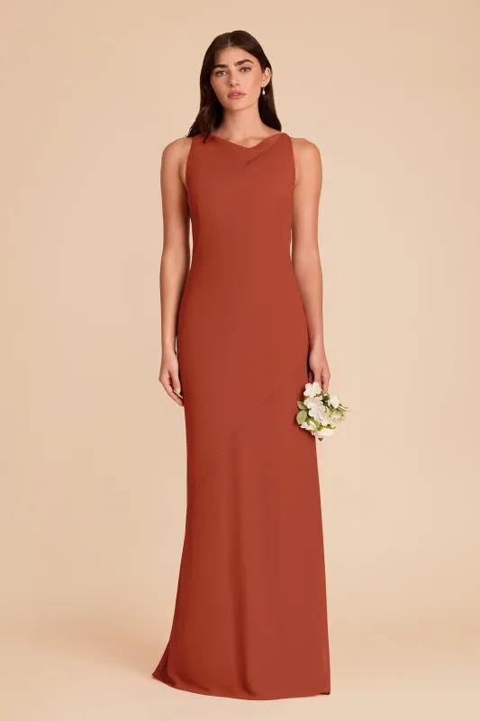 Destiny Chiffon Dress - Auburn made by Birdy Grey