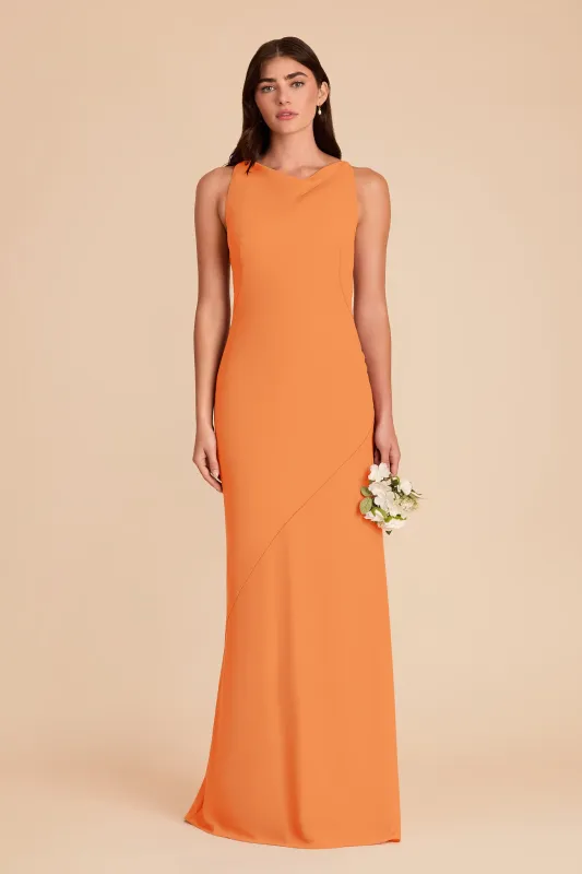 Destiny Chiffon Dress - Apricot made by Birdy Grey