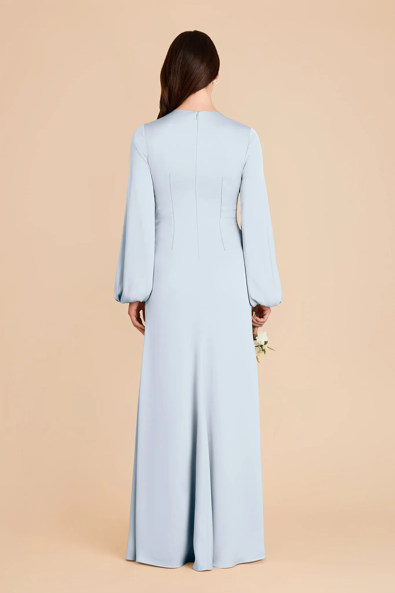 Juniper Matte Satin Dress - Mist Blue sold by Birdy Grey product image thumbnail 5