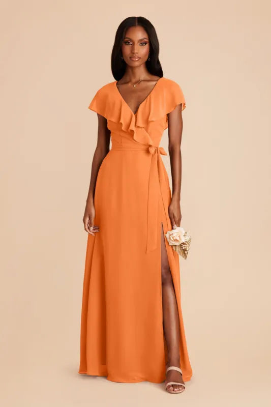 Jackson Chiffon Dress - Apricot sold by Birdy Grey