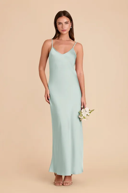 Alice Matte Satin Dress - Mint sold by Birdy Grey