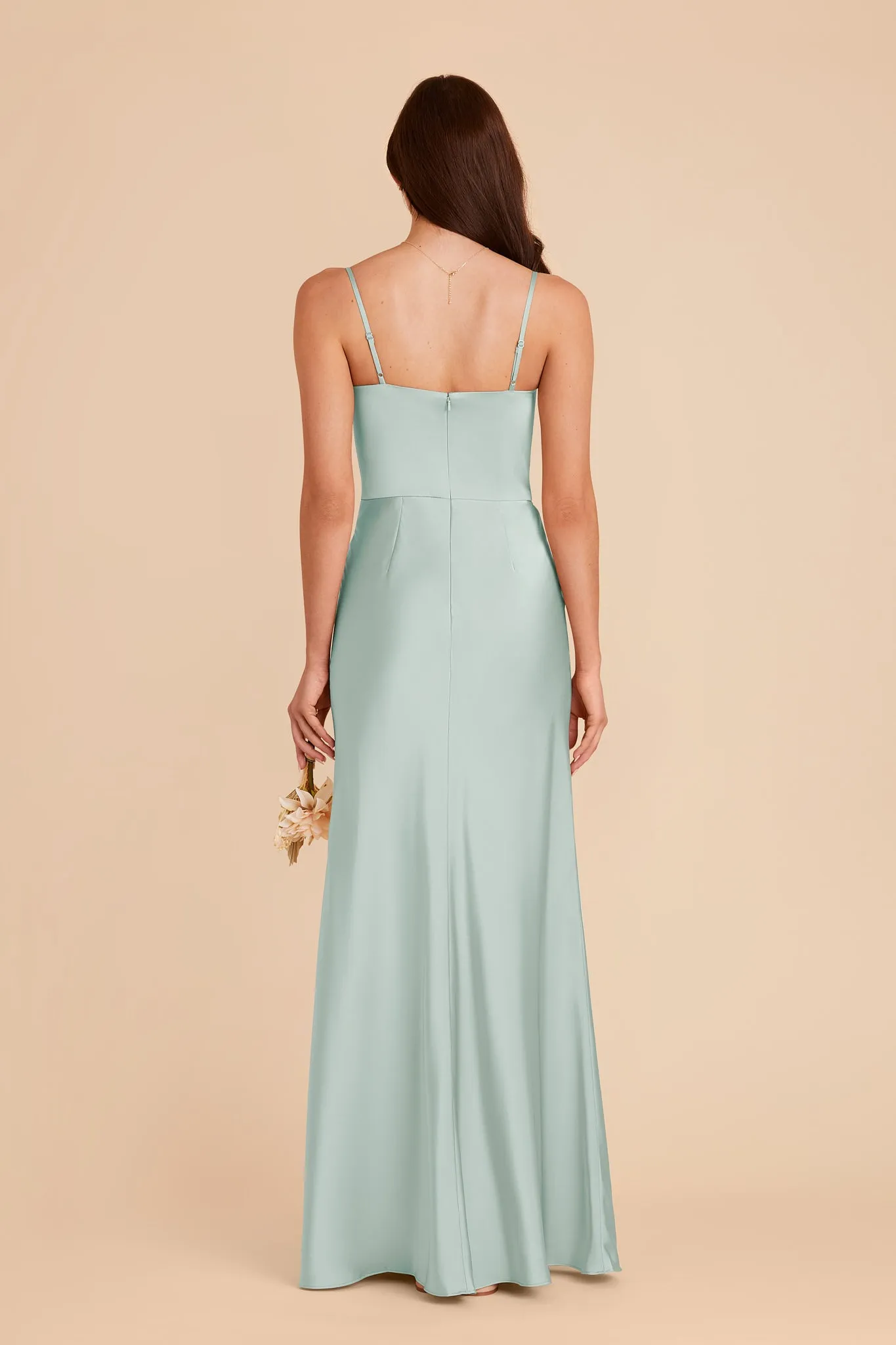 Mai Matte Satin Dress - Mint sold by Birdy Grey product image thumbnail 4