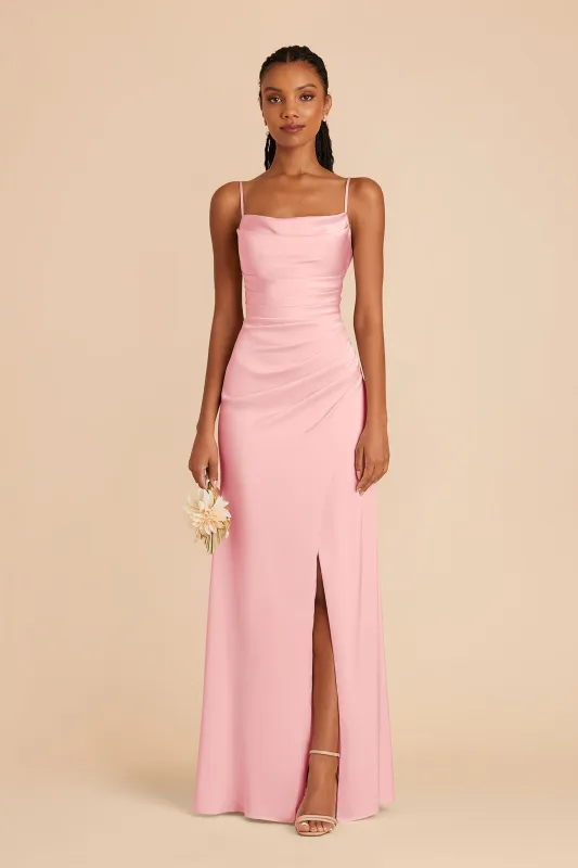 Mai Matte Satin Dress - Bubblegum Pink sold by Birdy Grey