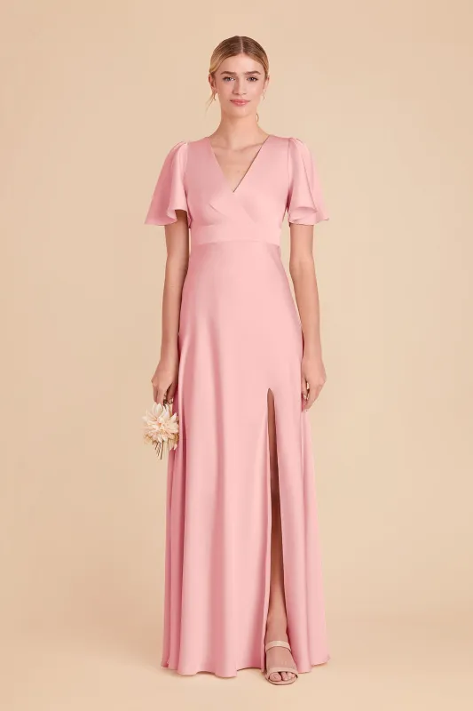 Marni Matte Satin Dress - Bubblegum Pink sold by Birdy Grey