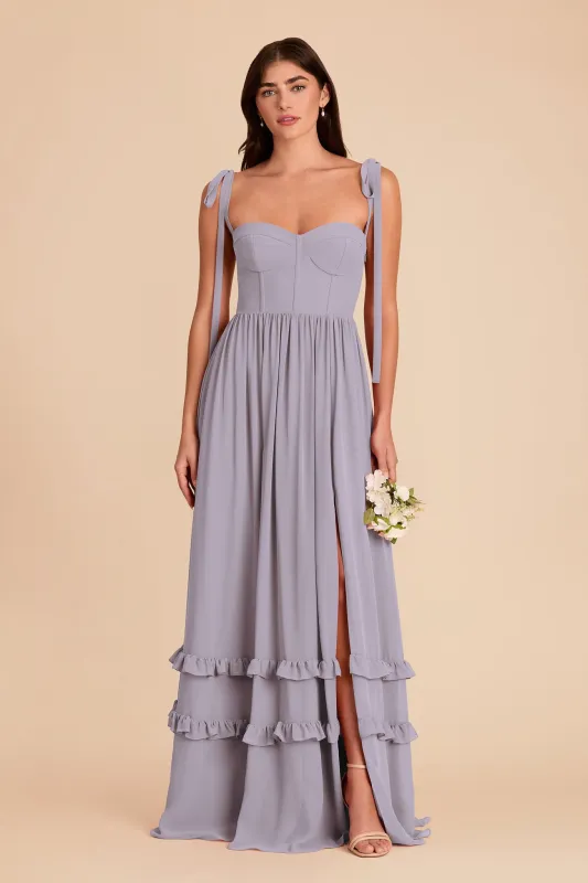 Evelyn Chiffon Dress - Dusty Lilac sold by Birdy Grey