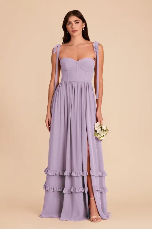Evelyn Chiffon Dress - Lavender sold by Birdy Grey