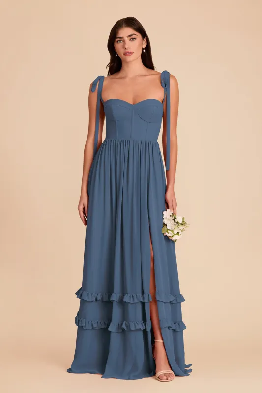 Evelyn Chiffon Dress - Twilight sold by Birdy Grey