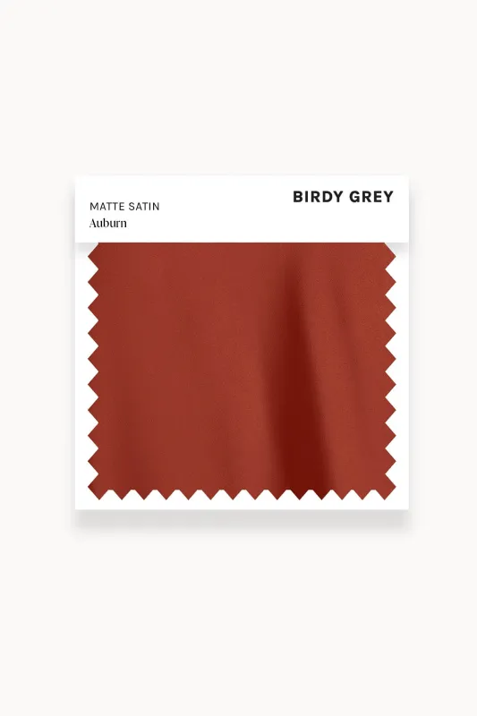 Swatch Matte Satin Swatch - Auburn sold by Birdy Grey