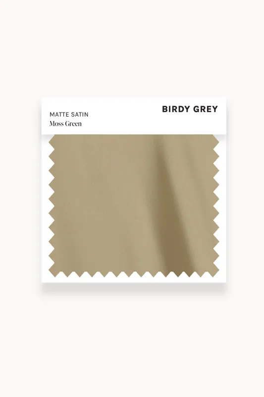 Swatch Matte Satin Swatch - Moss Green sold by Birdy Grey