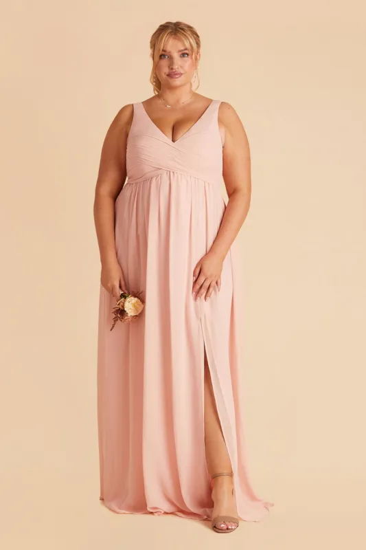 Laurie Empire Dress - Blush Pink sold by Birdy Grey