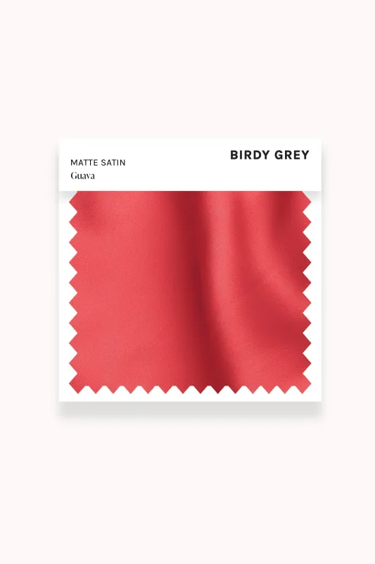 Swatch - Matte Satin in Guava sold by Birdy Grey