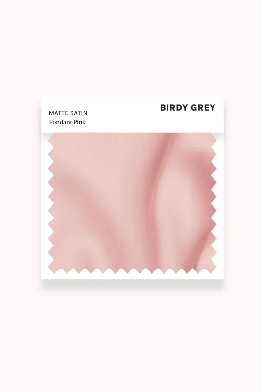 Swatch - Matte Satin in Fondant Pink sold by Birdy Grey
