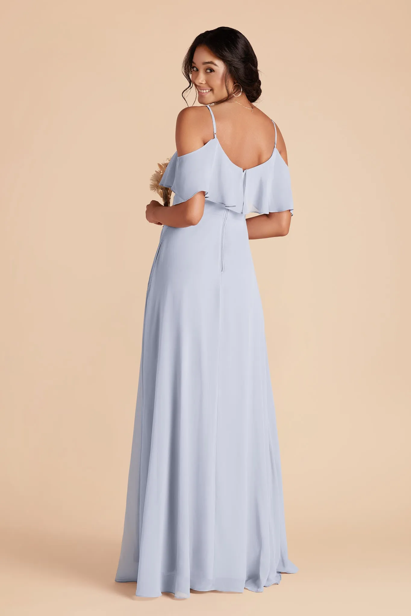 Jane Chiffon Dress - Ice Blue sold by Birdy Grey product image thumbnail 4