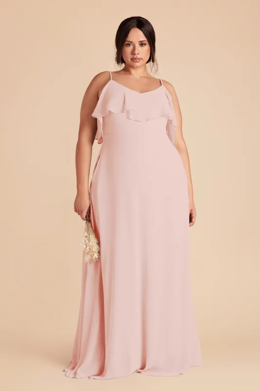 Jane Chiffon Dress - Blush Pink sold by Birdy Grey
