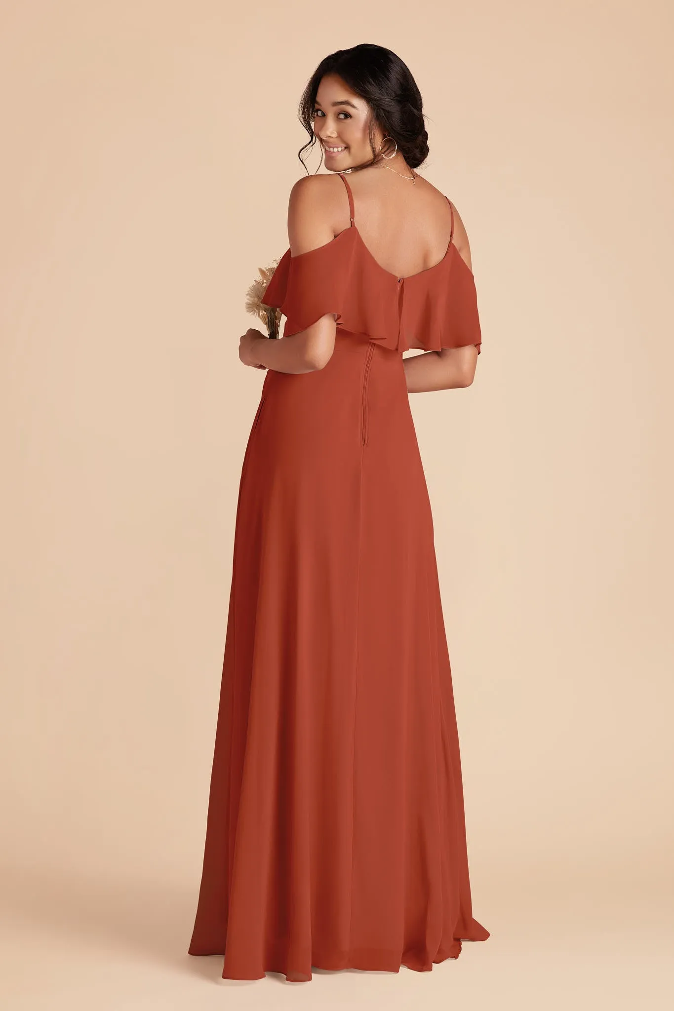 Jane Chiffon Dress - Auburn sold by Birdy Grey product image thumbnail 4