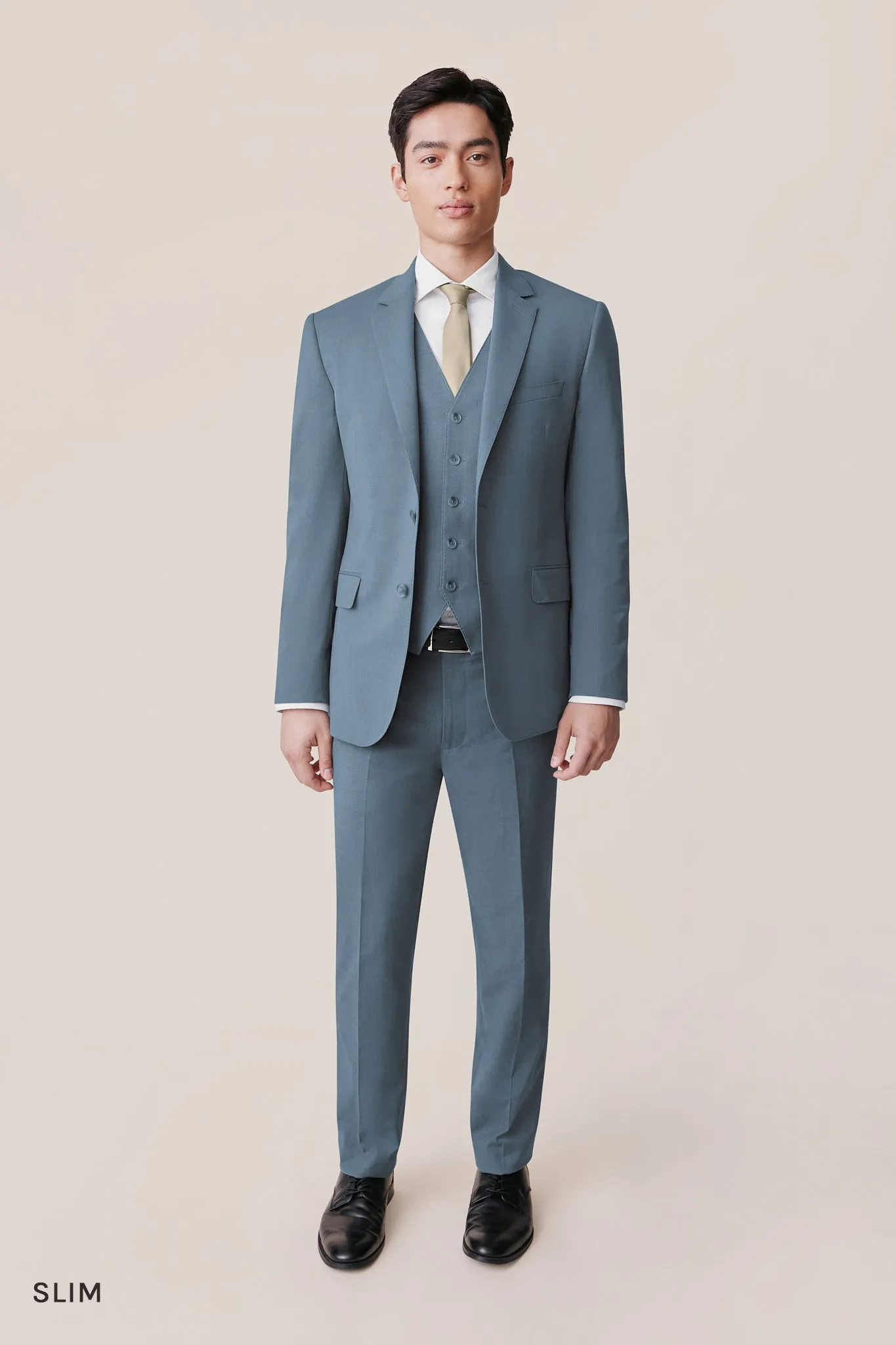 Taylor Suit - Heathered French Blue sold by Birdy Grey product image thumbnail 2