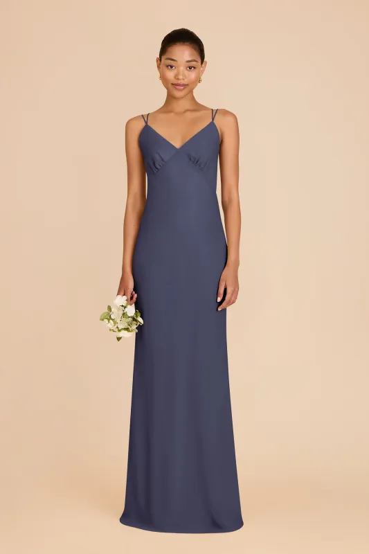 Dasha Chiffon Dress - Dusk Blue sold by Birdy Grey