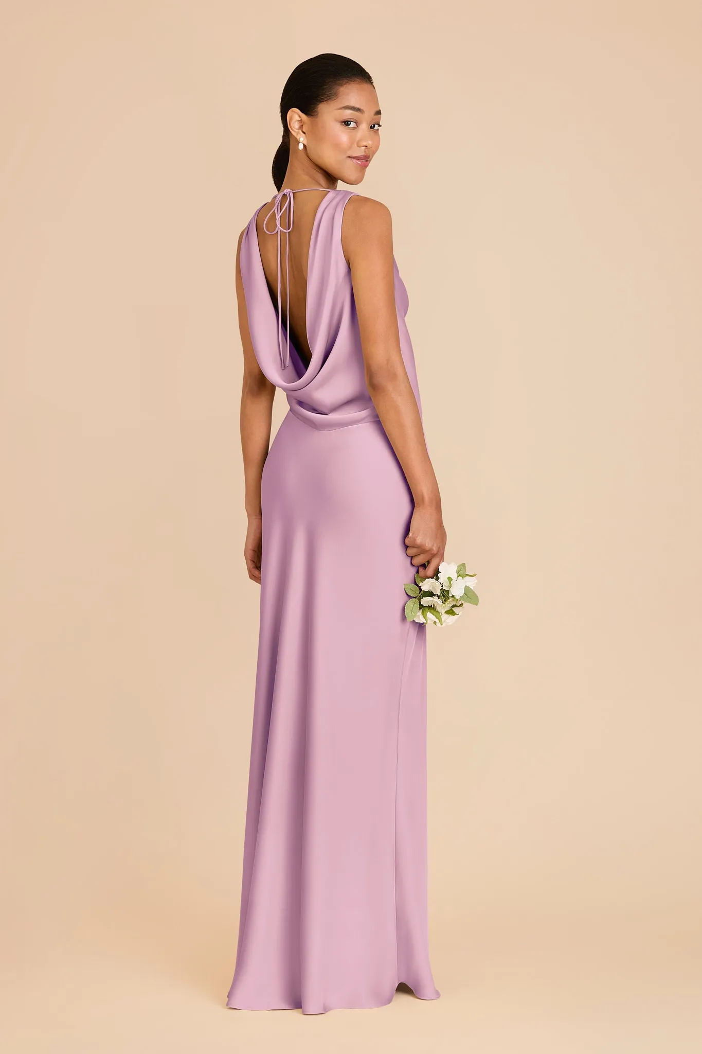 Bonnie Matte Satin Dress - Orchid sold by Birdy Grey product image thumbnail 5