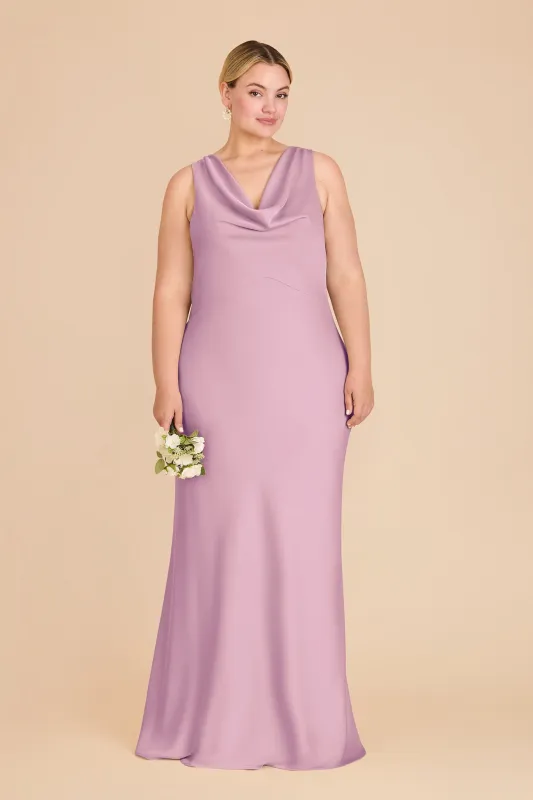 Bonnie Matte Satin Dress - Orchid sold by Birdy Grey