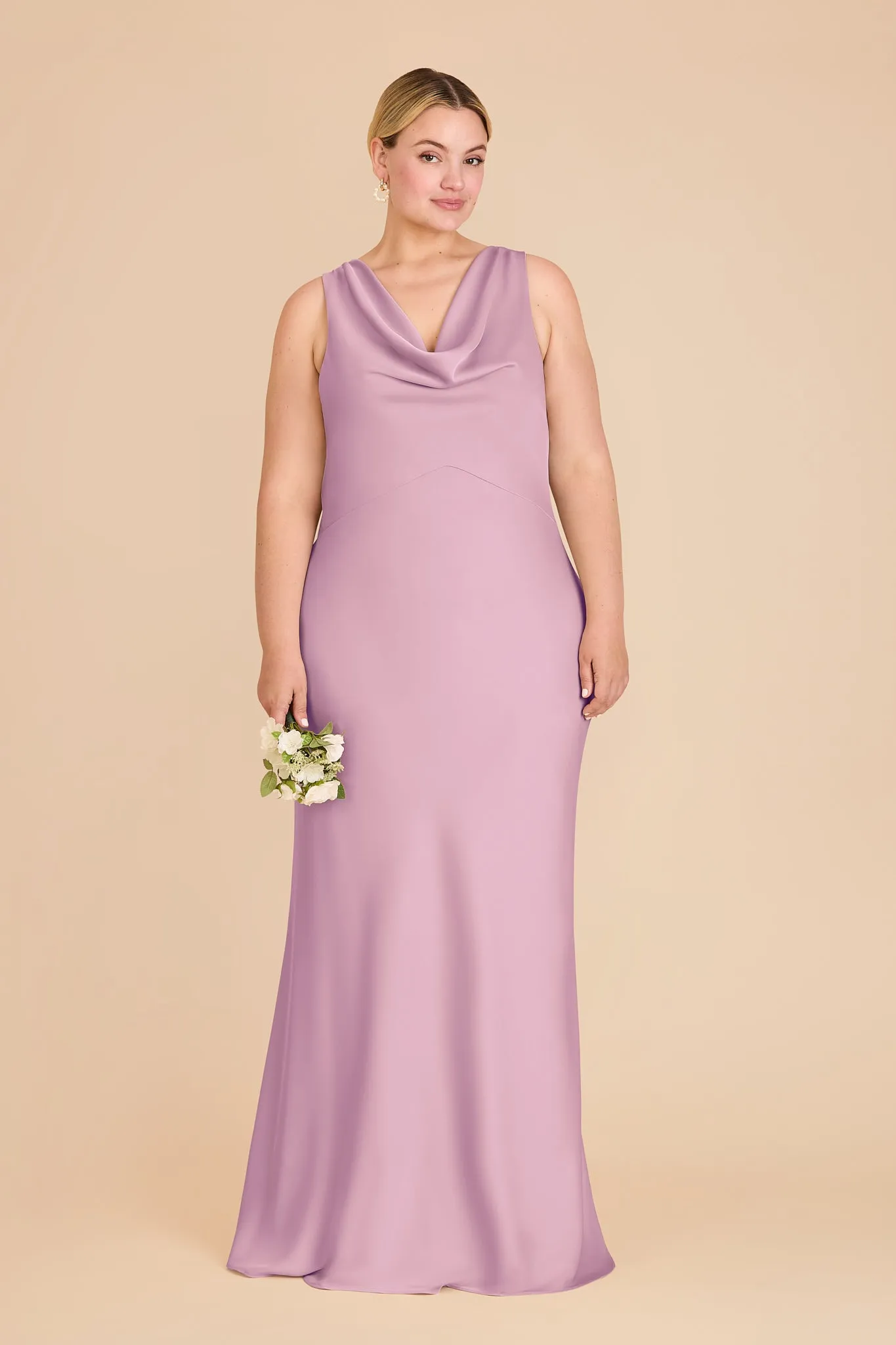Bonnie Matte Satin Dress - Orchid sold by Birdy Grey