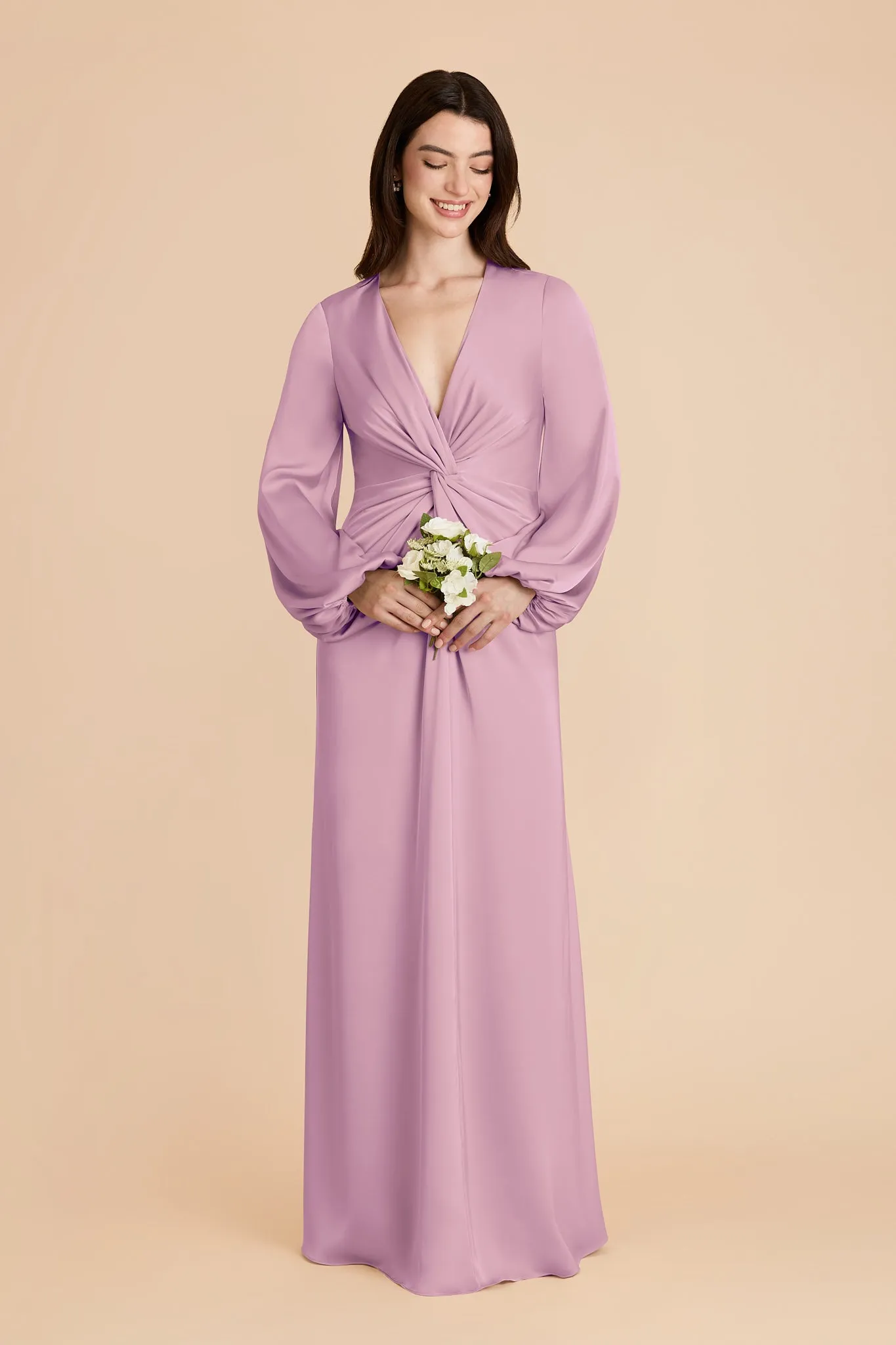 Juniper Matte Satin Dress - Orchid sold by Birdy Grey product image thumbnail 3