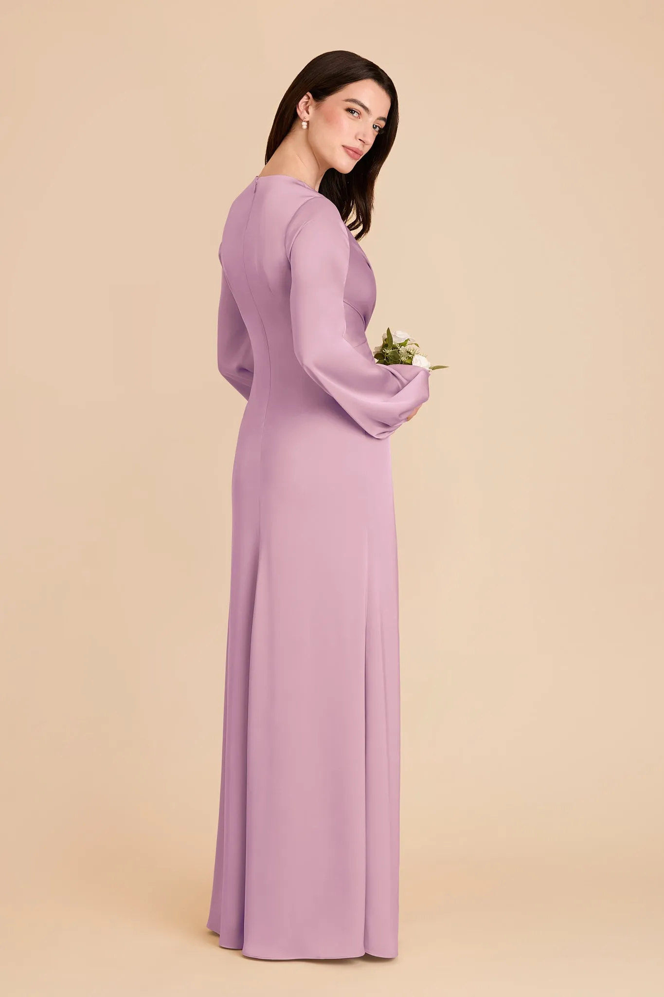 Juniper Matte Satin Dress - Orchid sold by Birdy Grey product image thumbnail 4