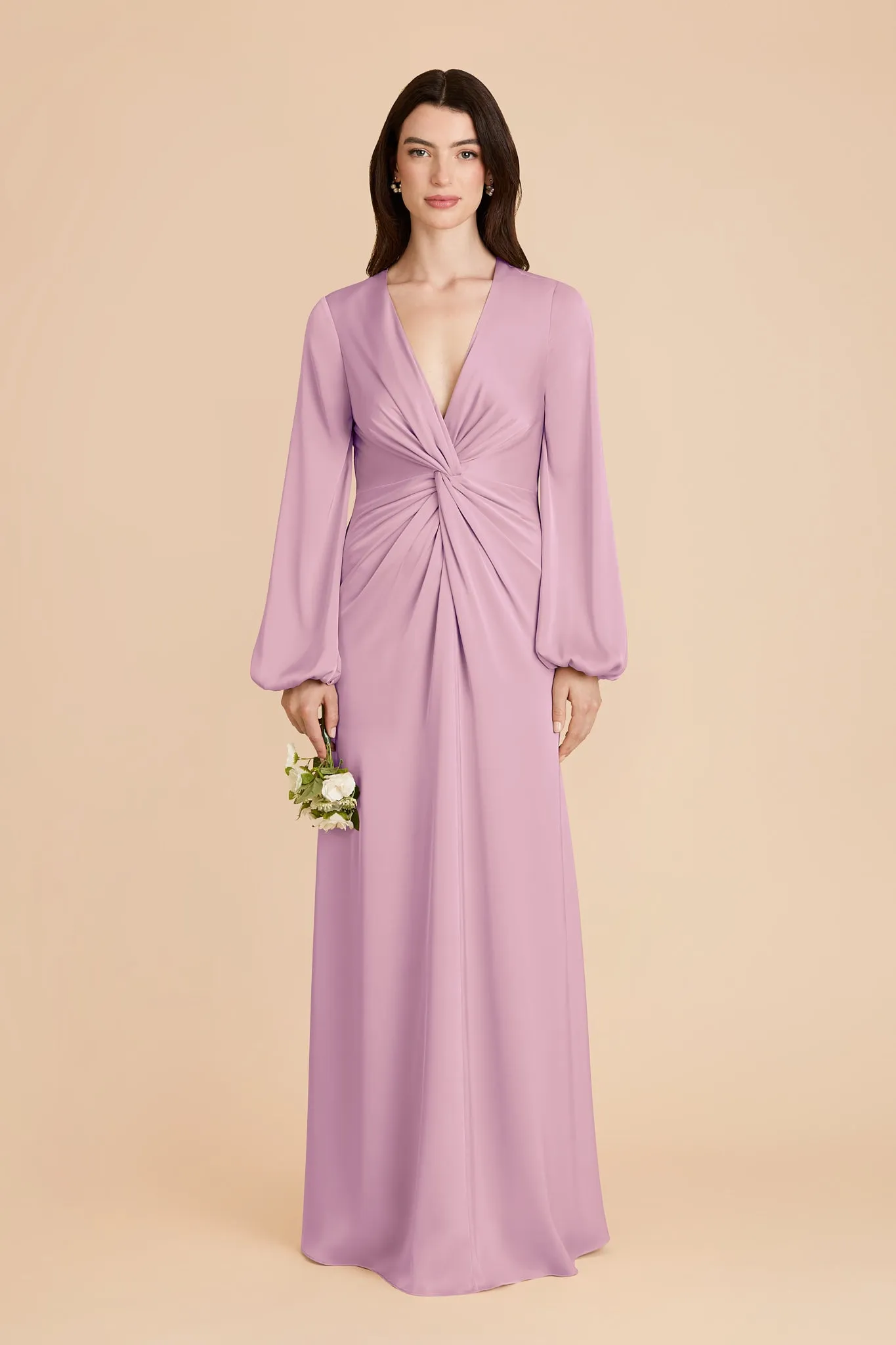 Juniper Matte Satin Dress - Orchid sold by Birdy Grey product image thumbnail 2