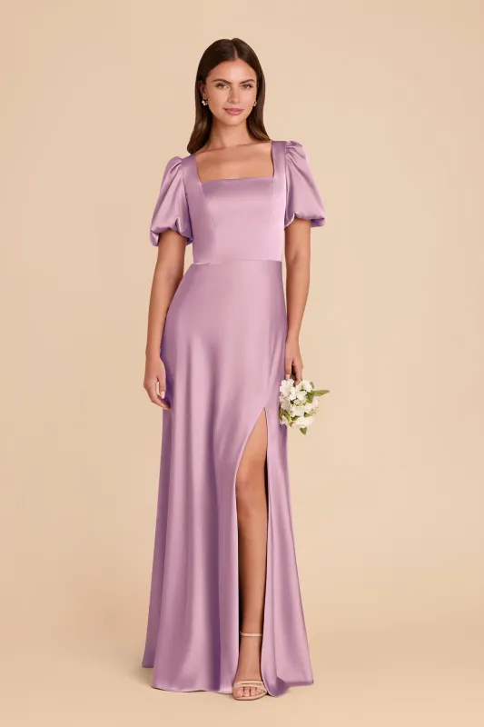 Judy Matte Satin Dress - Orchid made by Birdy Grey