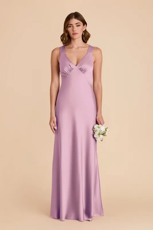Veronica Matte Satin Dress - Orchid sold by Birdy Grey