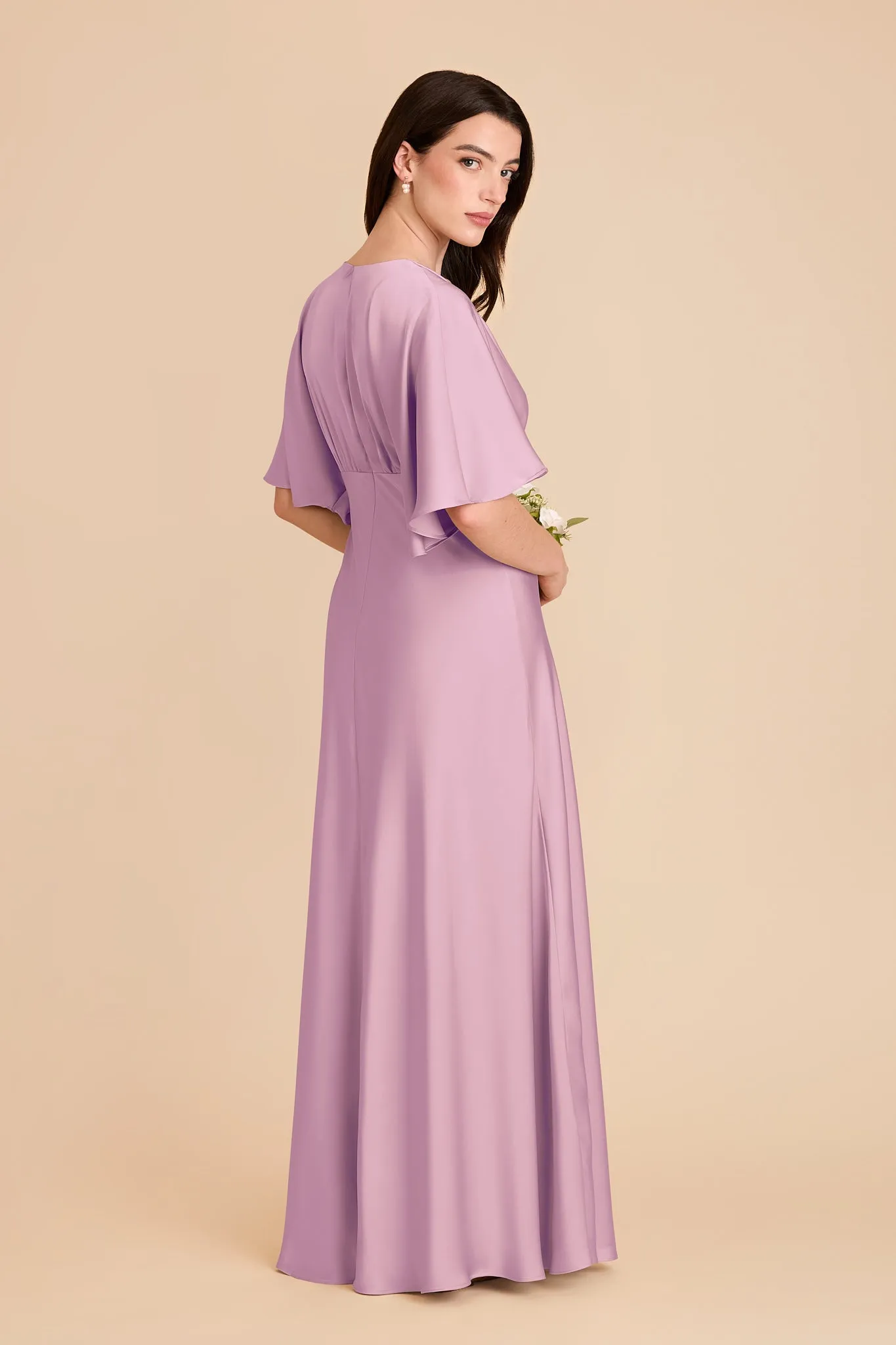 Shyla Matte Satin Dress - Orchid sold by Birdy Grey product image thumbnail 4