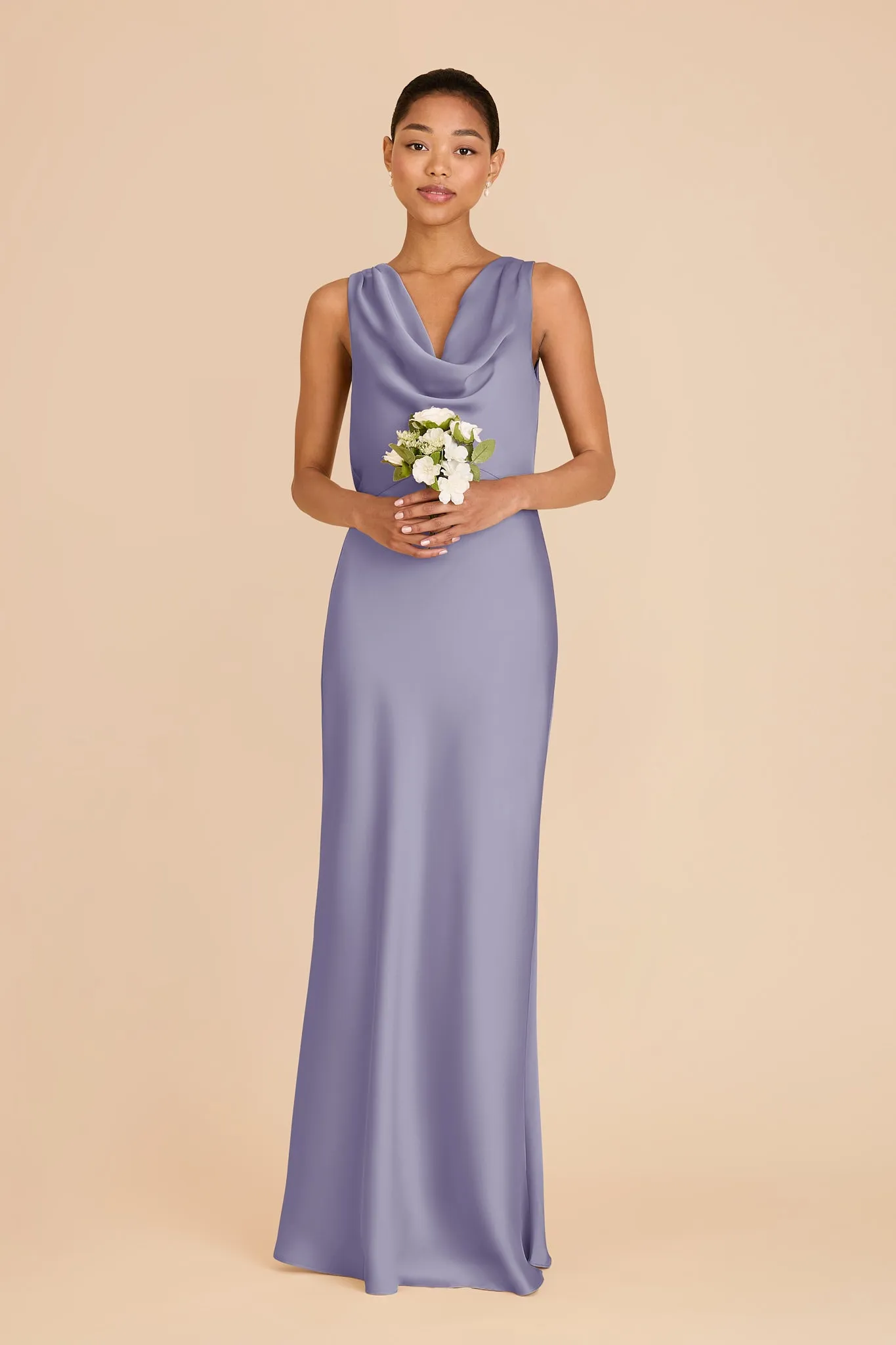Bonnie Matte Satin Dress - Wisteria sold by Birdy Grey product image thumbnail 3